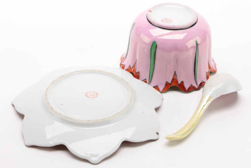 Takito Japanese Lustreware Condiment Bowl, Circa 1930's