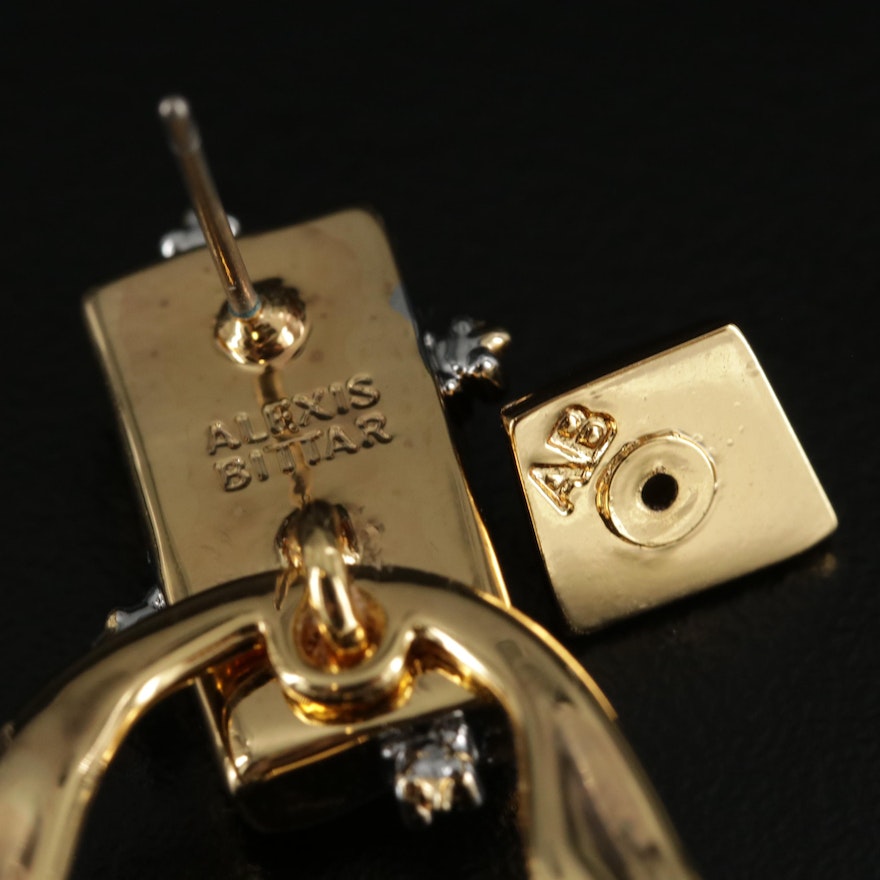 Alexis Bittar Textured Dangle Earrings