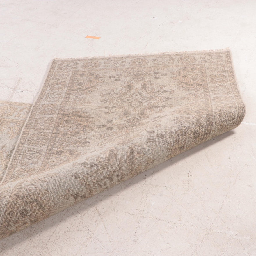 Hand-Knotted Indo Turkish Oushak Runner 2'10" x 8' 11"