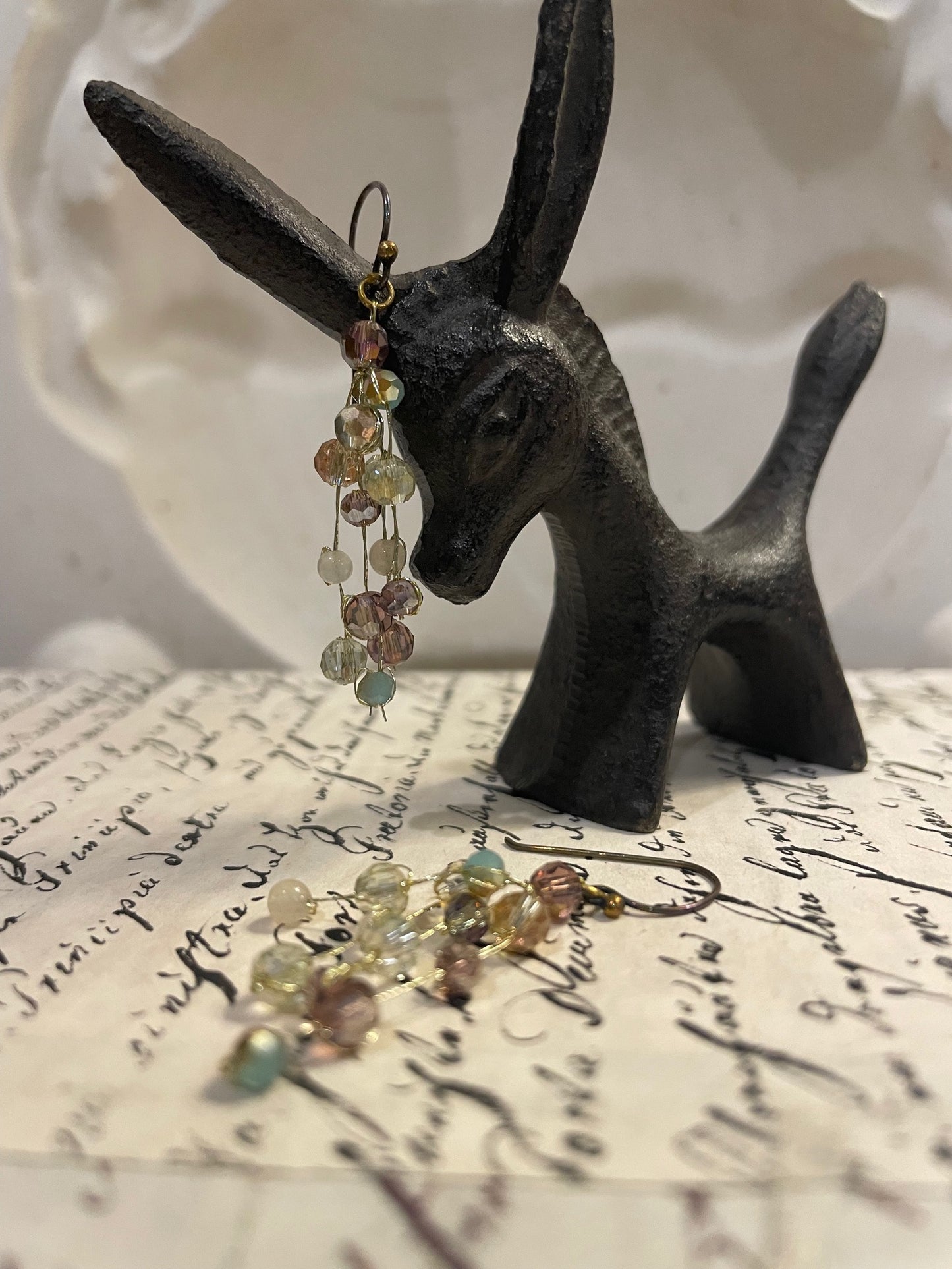 Faceted Glass Earrings