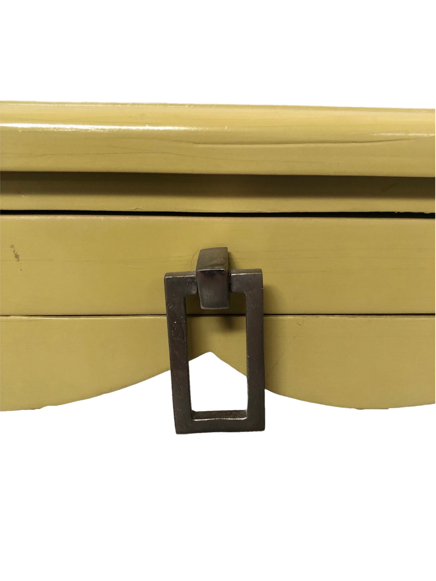 Citron Square Side Table with Inset Top