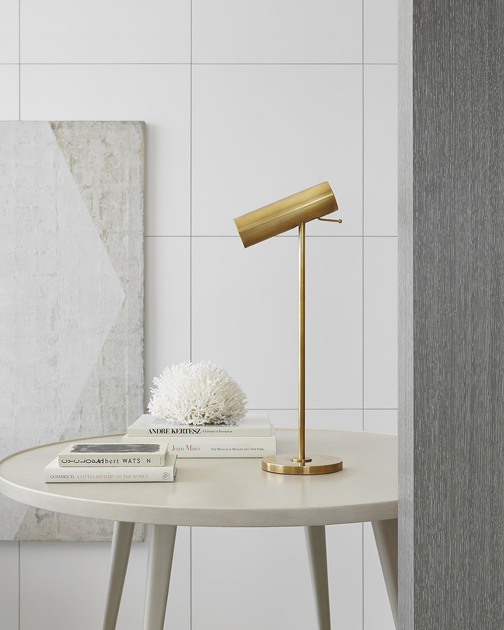 Lancelot Pivoting Desk Lamp in Hand-Rubbed Antique Brass