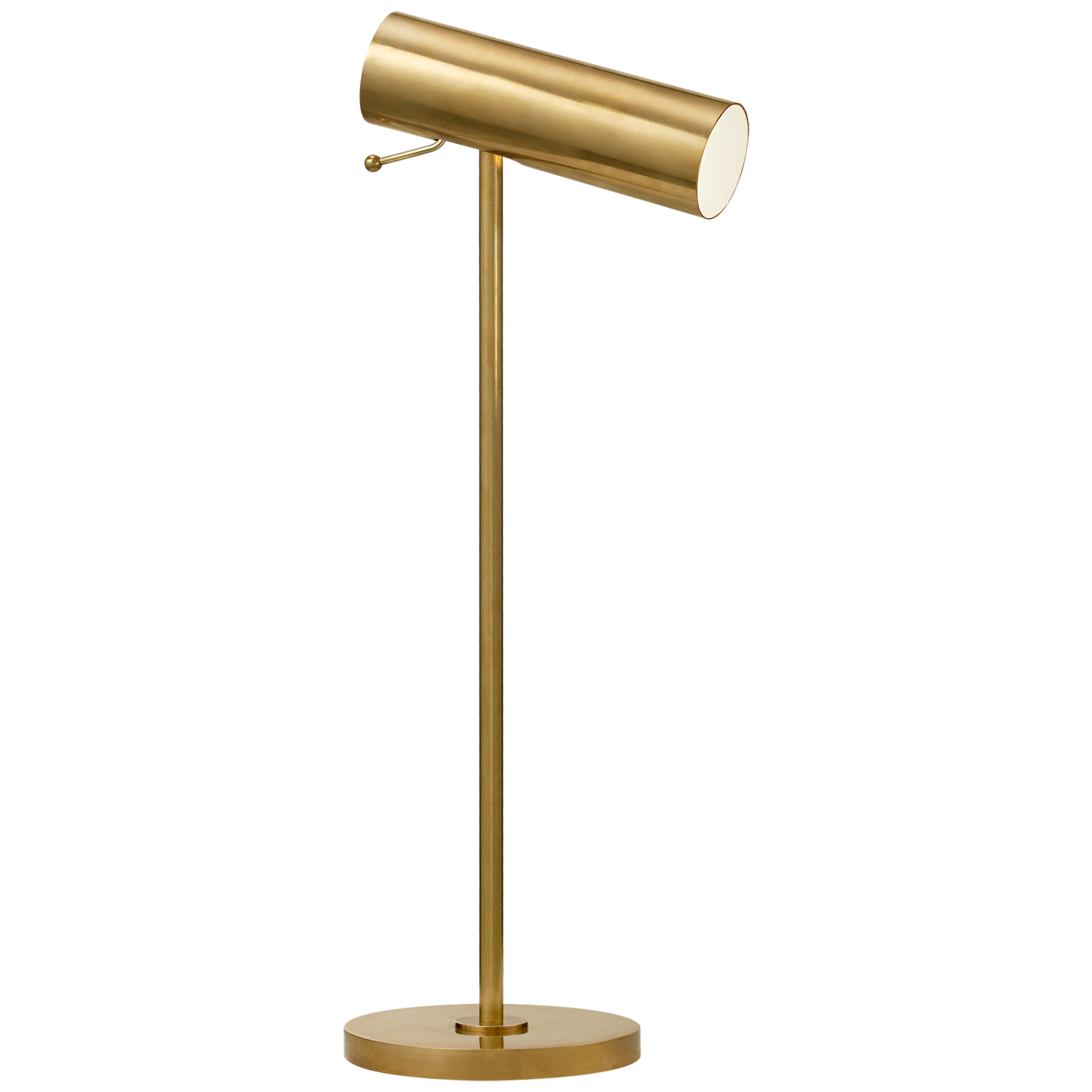 Lancelot Pivoting Desk Lamp in Hand-Rubbed Antique Brass