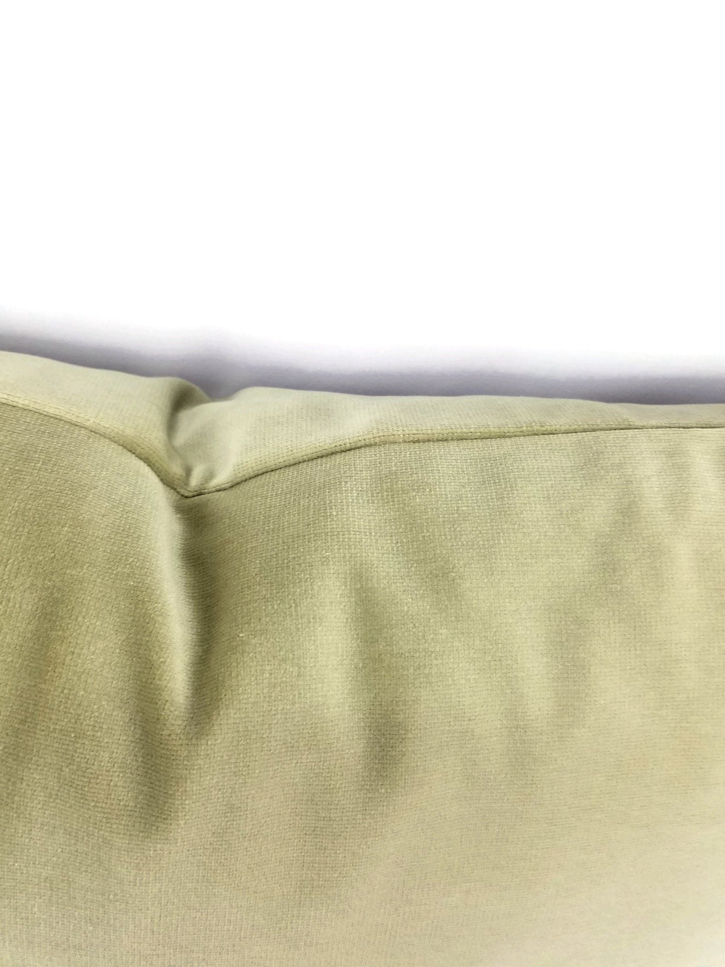 Schumacher Gainsborough Sage Velvet Pillow Cover