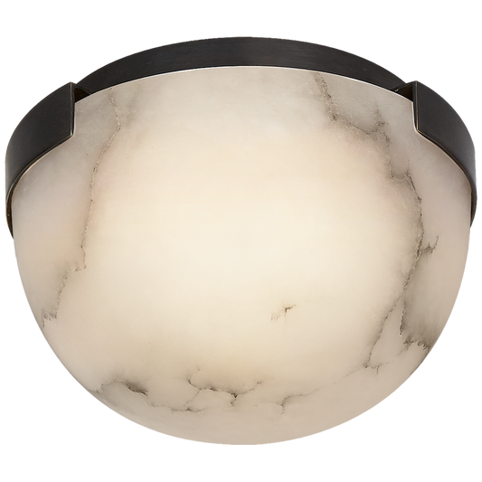 Melange Petite Flush Mount in Bronze and Alabaster
