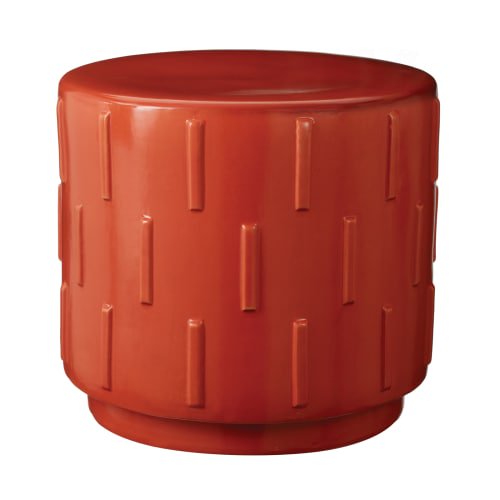 Orange Tread Garden Stool
