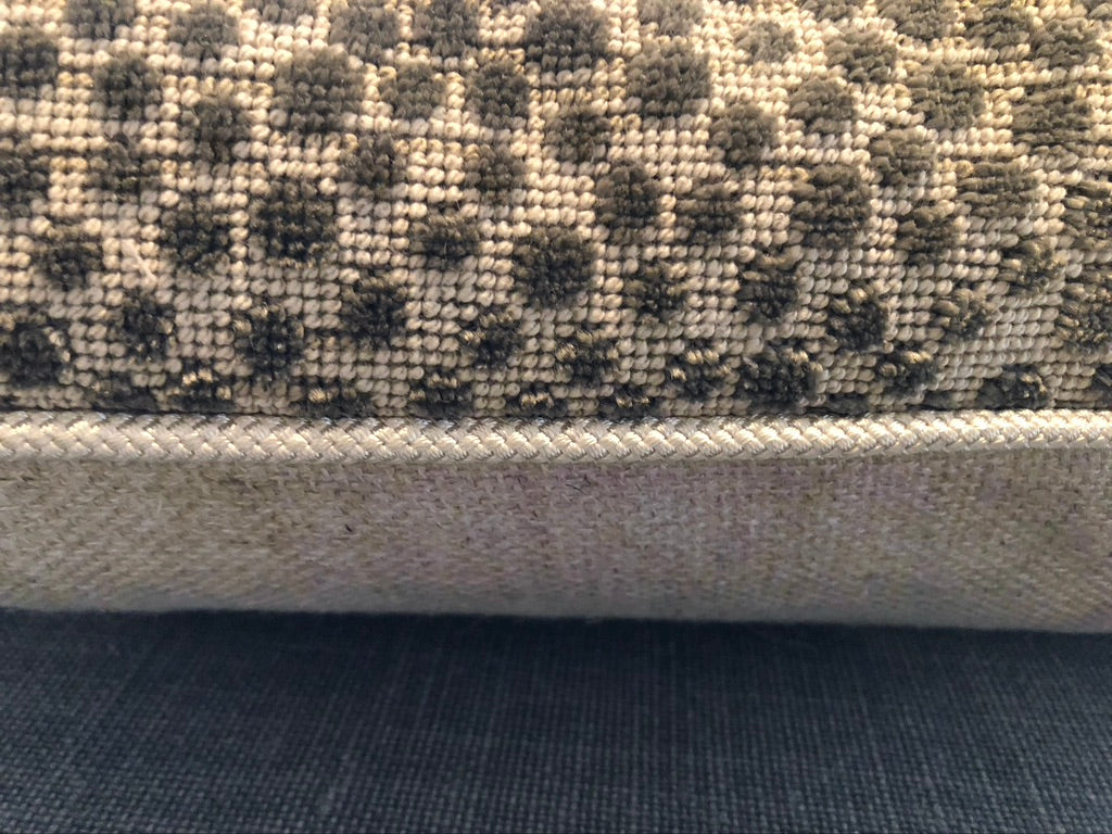 Grospoint Velvet Animal Print Lumbar Taupe