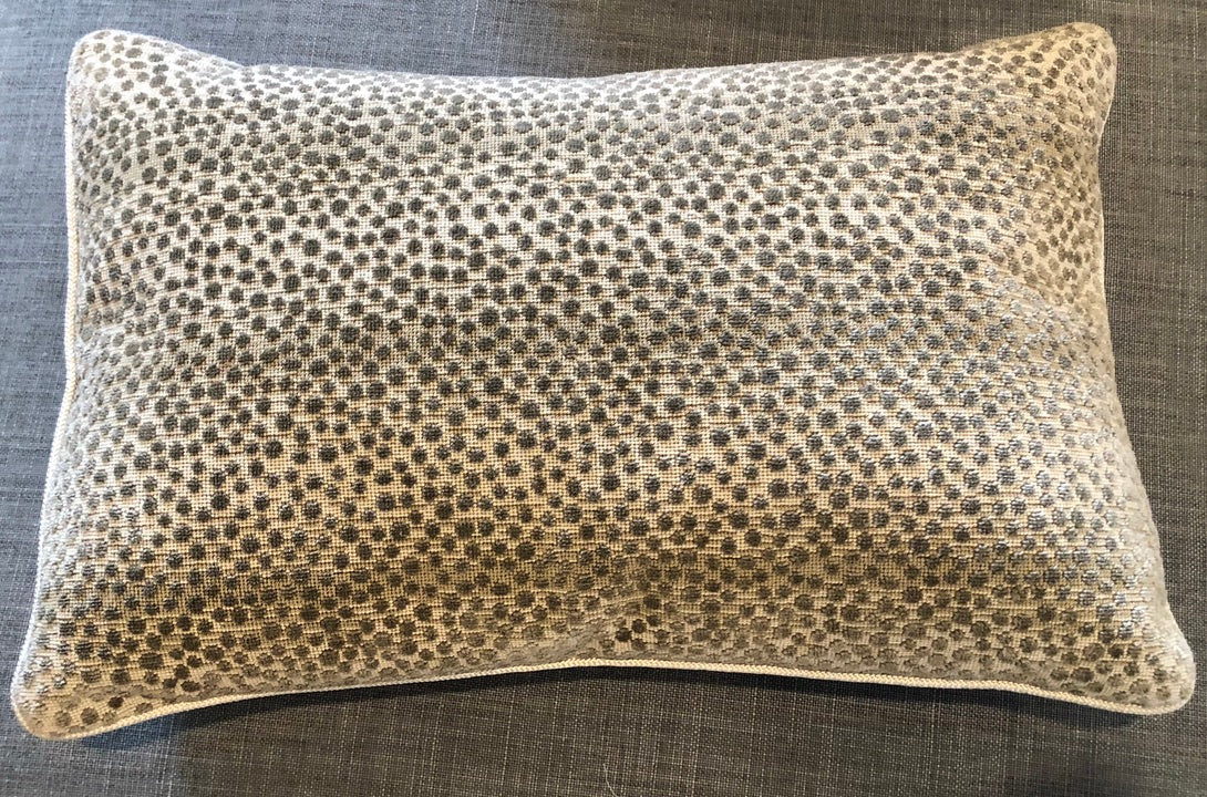 Grospoint Velvet Animal Print Lumbar Taupe
