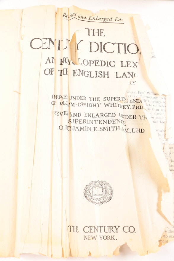 Antique "The Century Dictionary" circa 1914