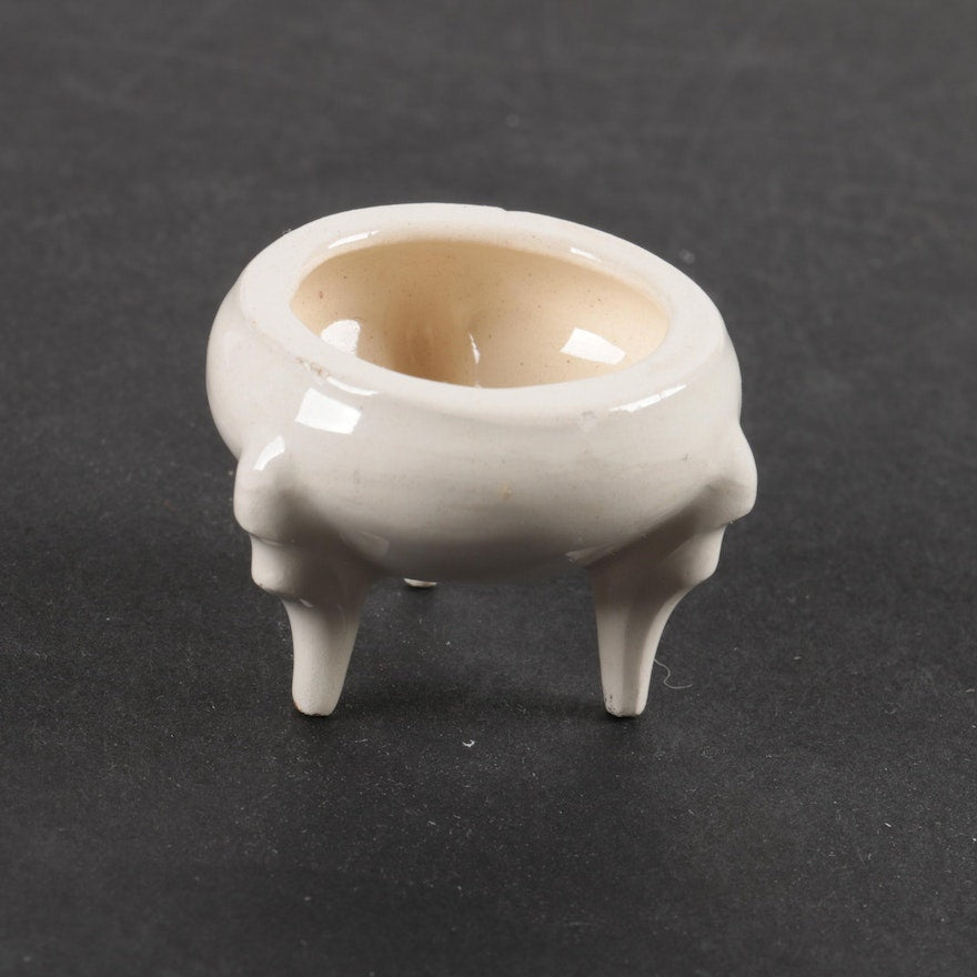 Milk Glass Trinket Box