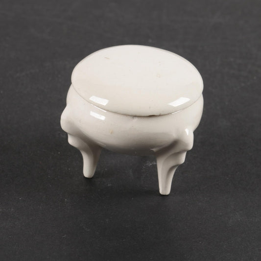 Milk Glass Trinket Box