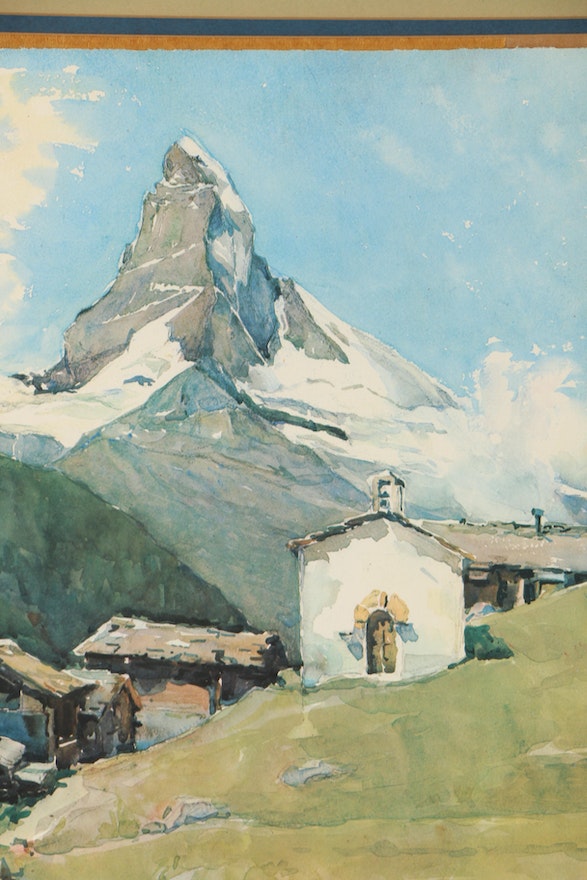 Nicolas Markovitch's "Matterhorn," Offset Lithograph