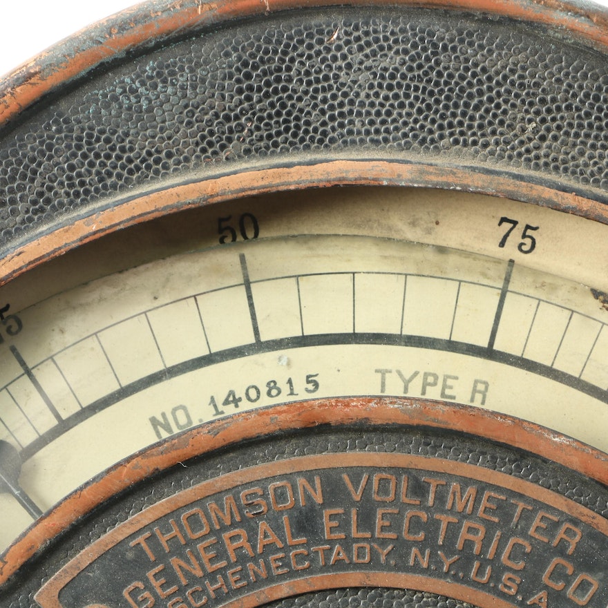 Vintage General Electric Thomson Voltmeter