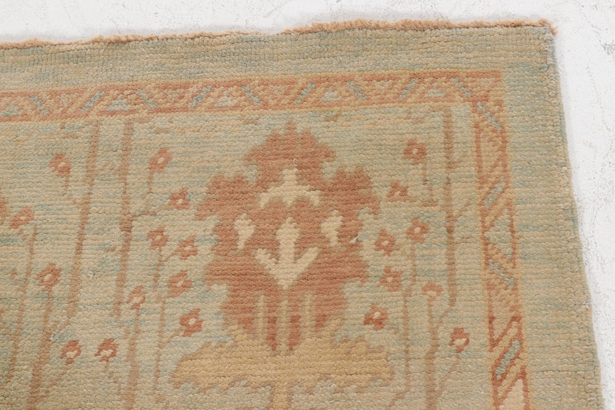 Hand-Knotted Turkish Donegal Accent Rug 3'7" X 4'1"