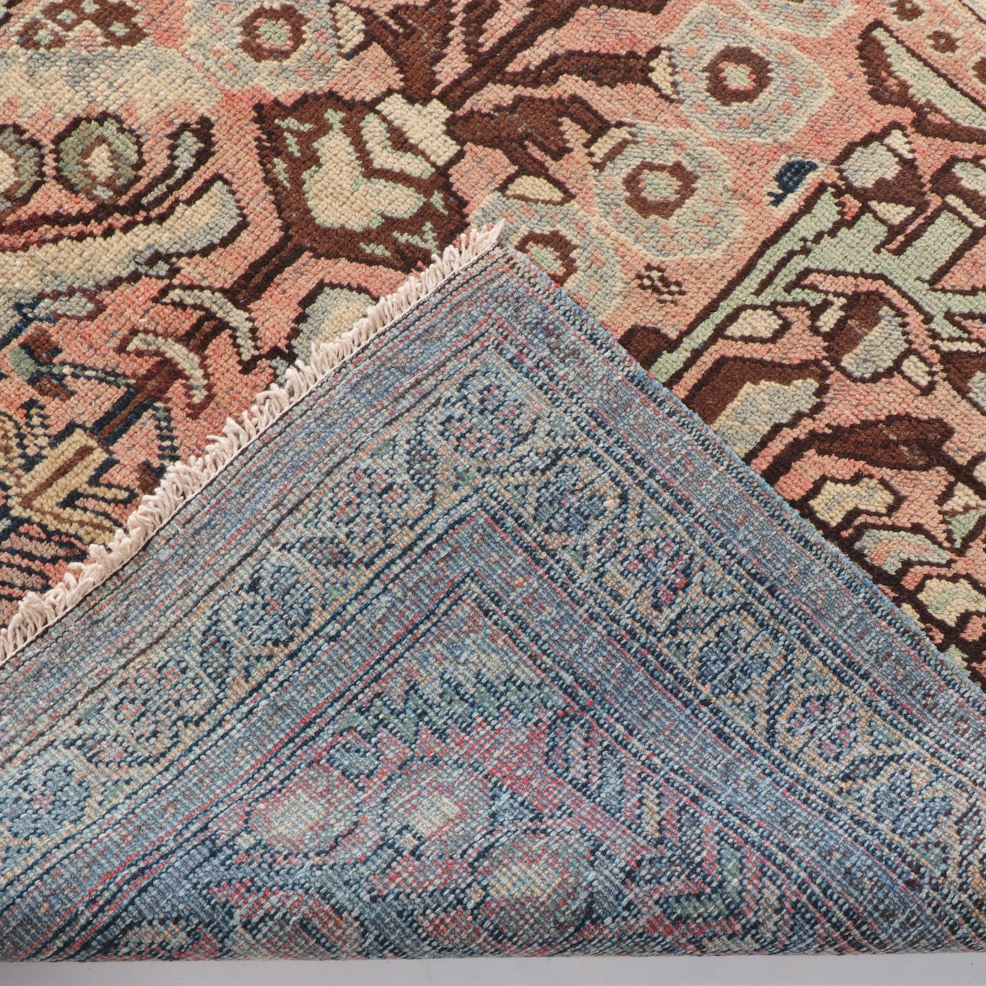 Hand-Knotted Persian Hamadan Area Rug