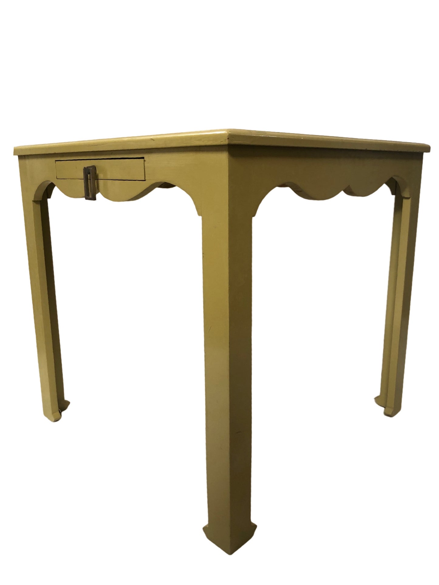 Citron Square Side Table with Inset Top