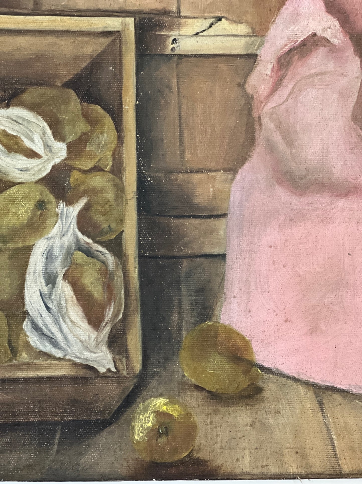 Lemons in Produce Box Oil Painting