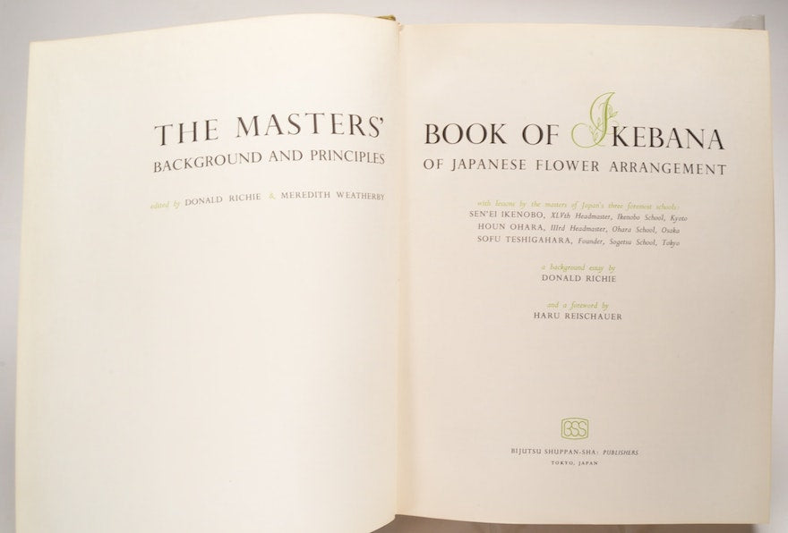 "Master's Book of Ikebana", 1966 First Edition