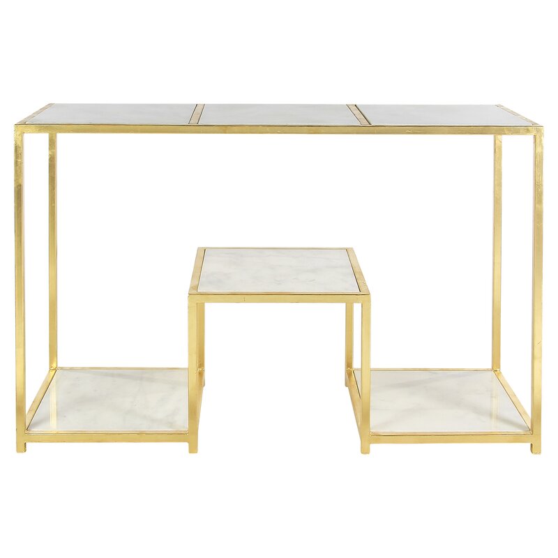 Gold and Marble San Francisco Console Table