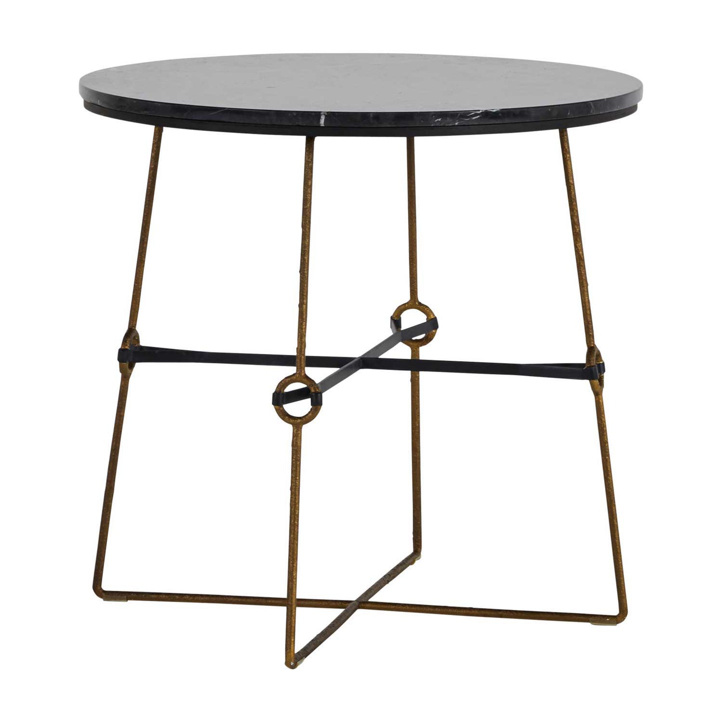 Stefan Marble and Iron Side Table