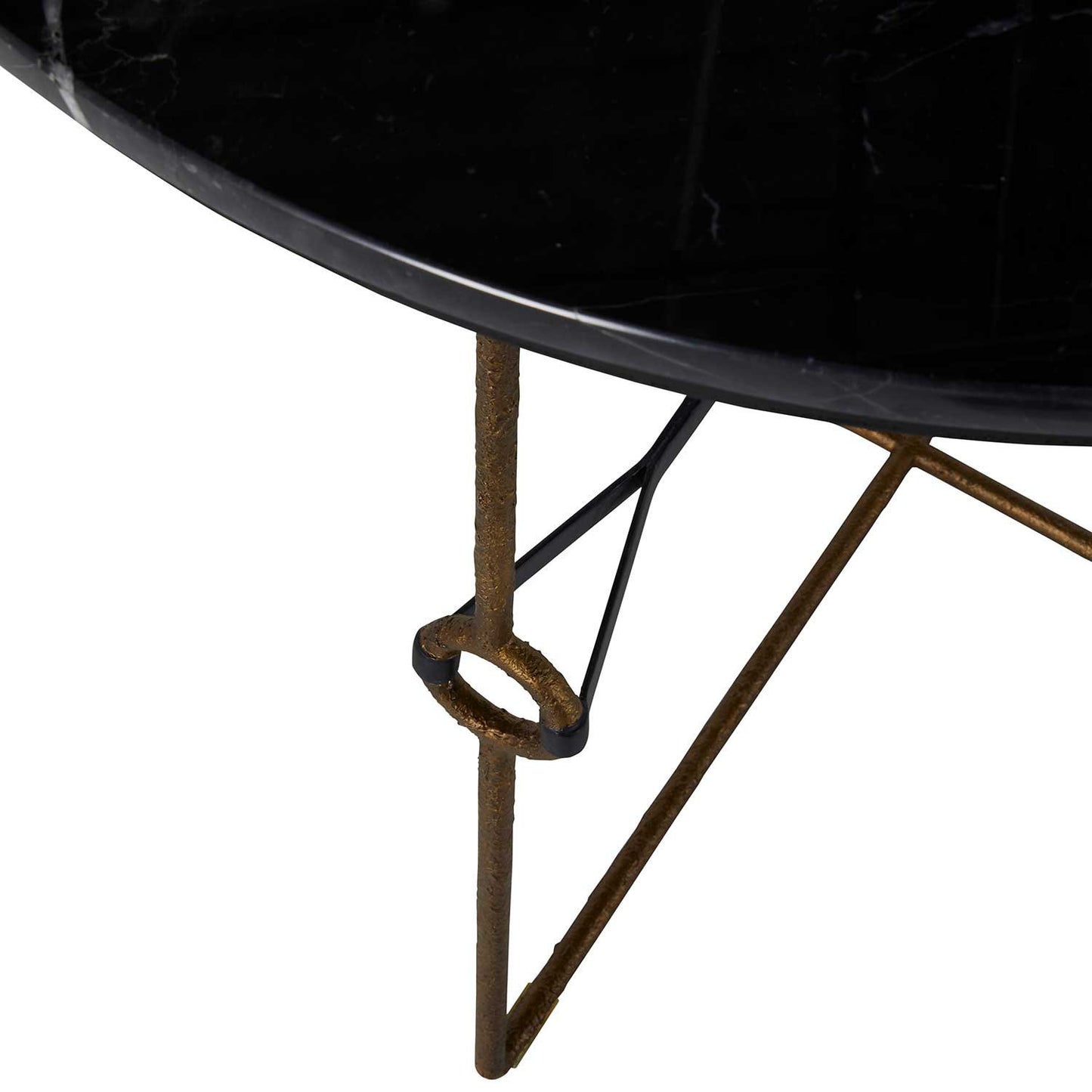 Stefan Marble and Iron Side Table