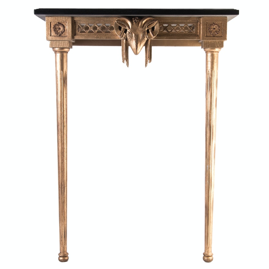Vintage Neoclassical Inspired Console Table