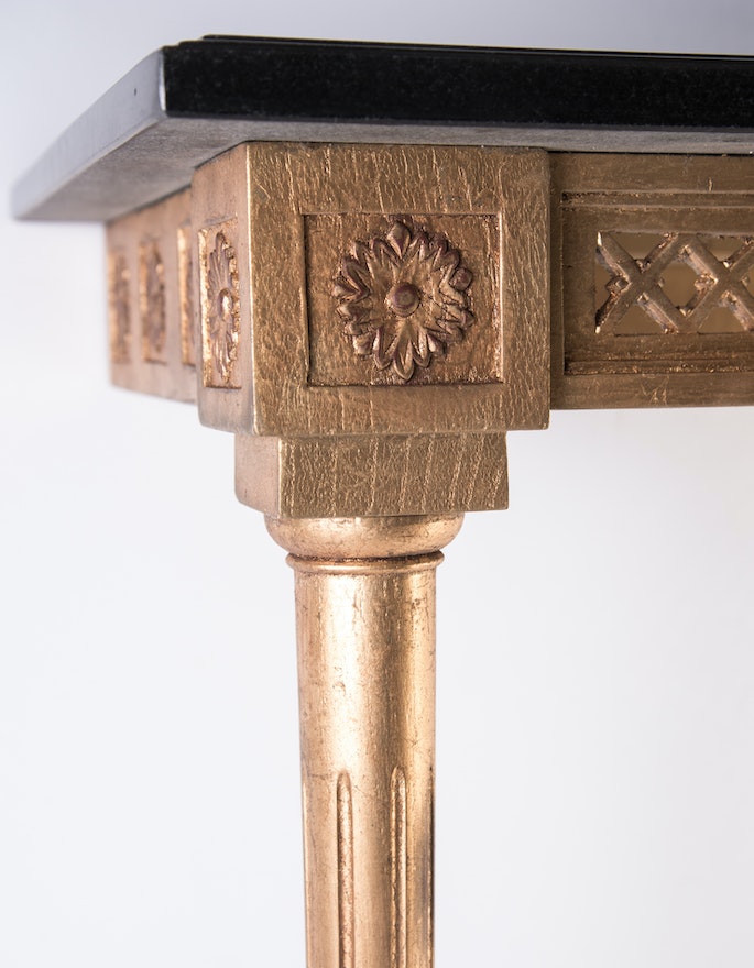 Vintage Neoclassical Inspired Console Table
