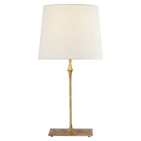 Dauphine Bedside Lamp in Gilded Iron with Natural Paper Shade