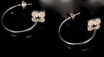 Henri Bendel Glass Earrings