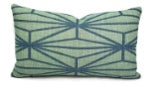 Custom Kelly Wearstler Katona Teal/Jade Lumbar Pillow