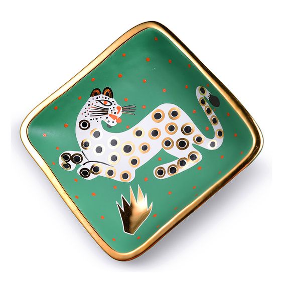 Waylande Gregory Leopard Square Tray