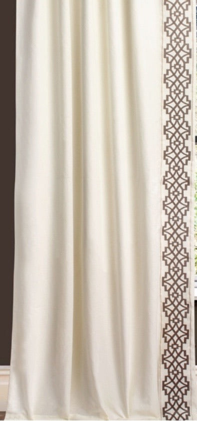 Lined & Inner Lined - Linen Cotton Blend Drapes PAIR