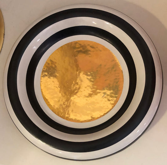 Waylande Gregory Black/Gold Center Cold Dot Large Ashtray