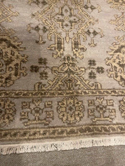 Hand-Knotted Indo Turkish Oushak Runner 2'10" x 8' 11"