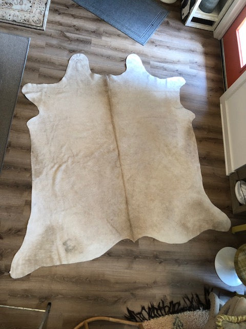 Large Champagne Brazilian Cowhide