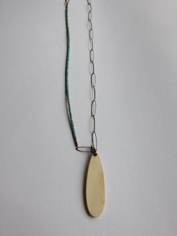 Antler/Turquoise Necklace