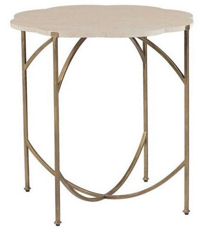 Limestone Topped Side Table